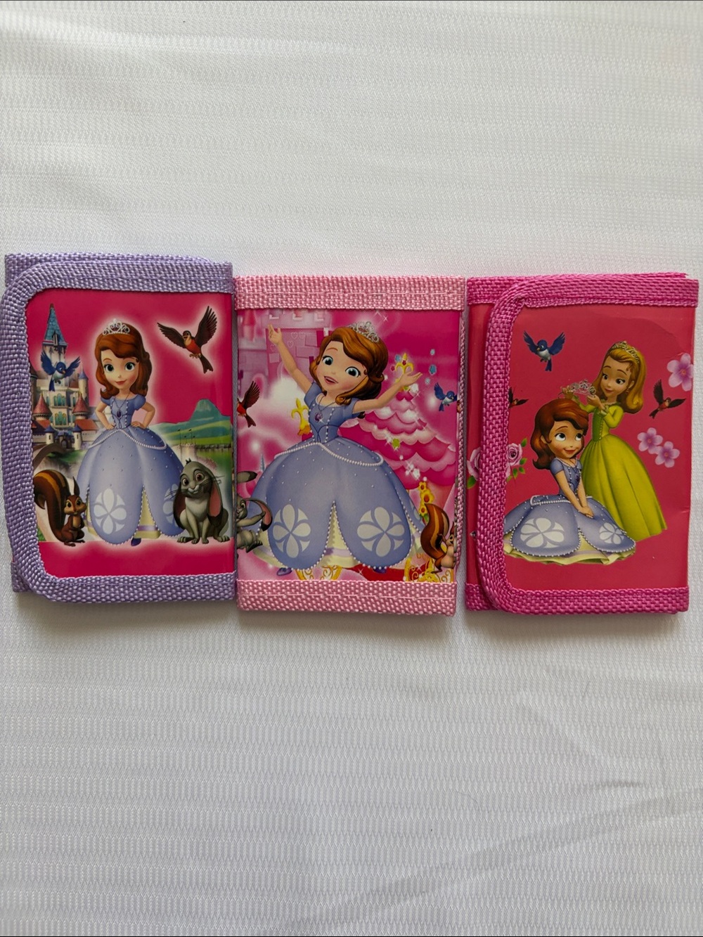 Kids Princess Wallets - Pink, Light Pink & Lavender